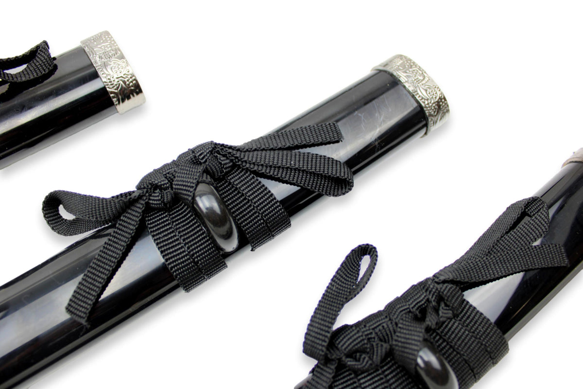3-teiliges schwarzes Samurai-Set