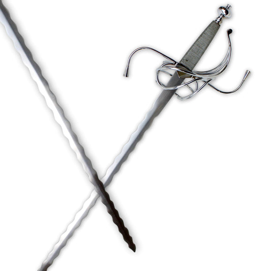 Rapier mit Flamberge oder Flammenklinge