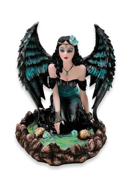 Dark Angel by the pond