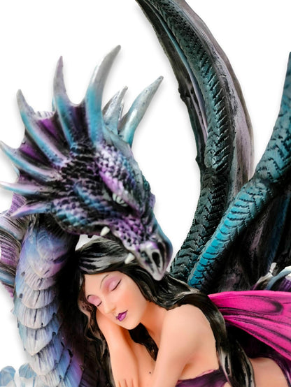 Elf Safia con il suo drago