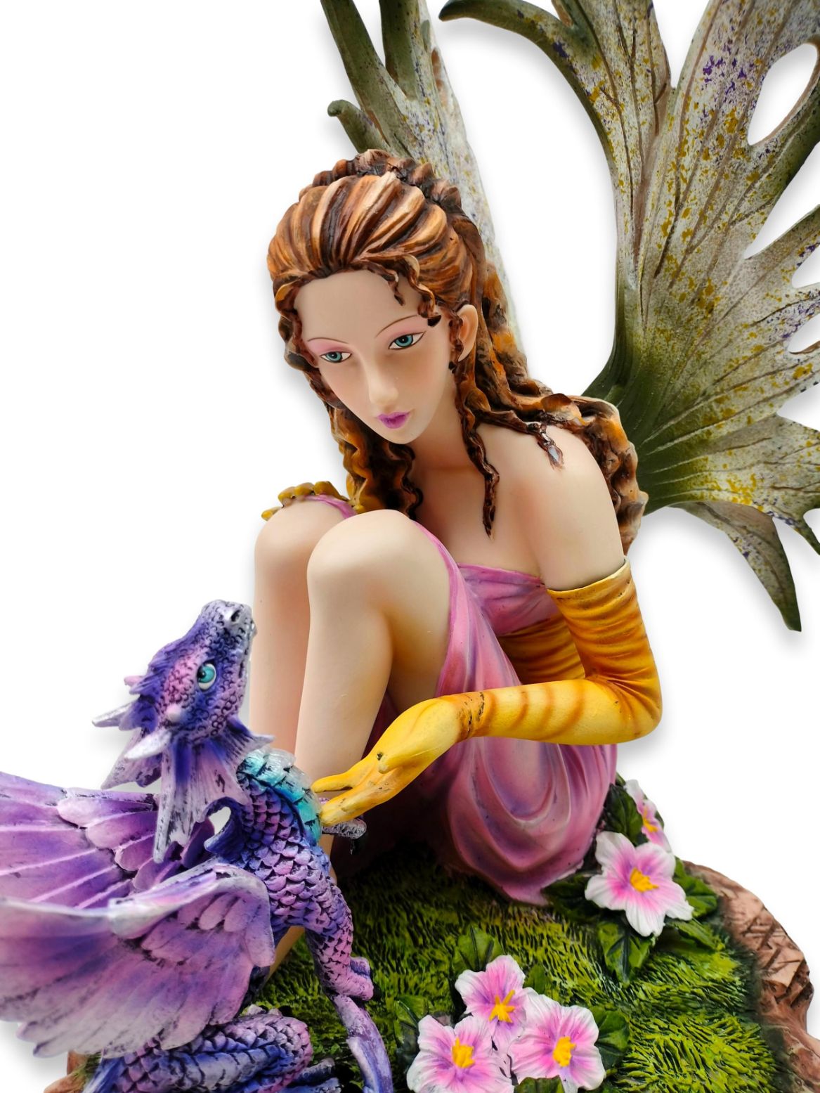 Elf mit Drache im Wald