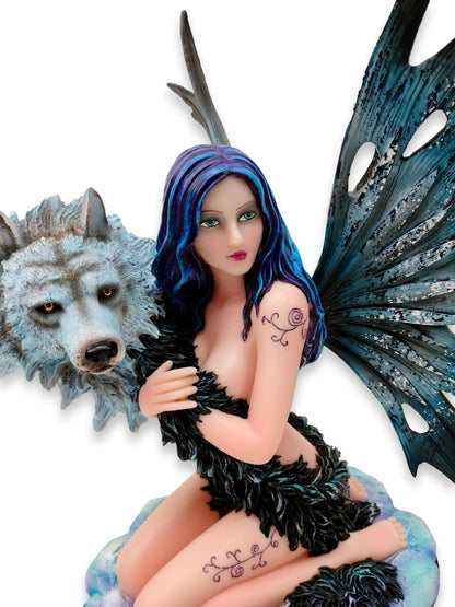 Elf Talou mit ihrem Wolf