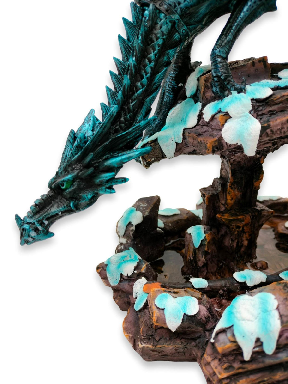 Dragon sauvage sur un rocher