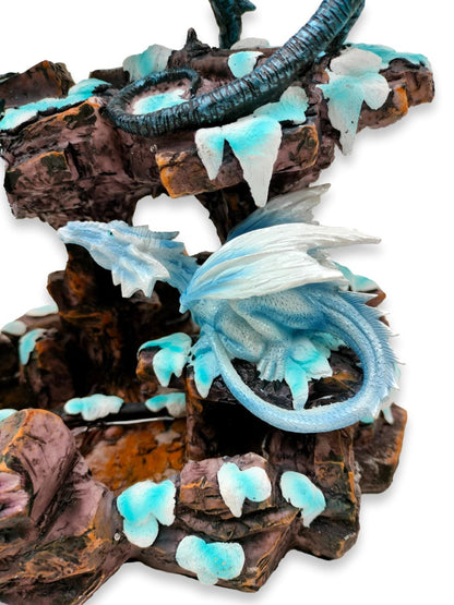 Dragon sauvage sur un rocher