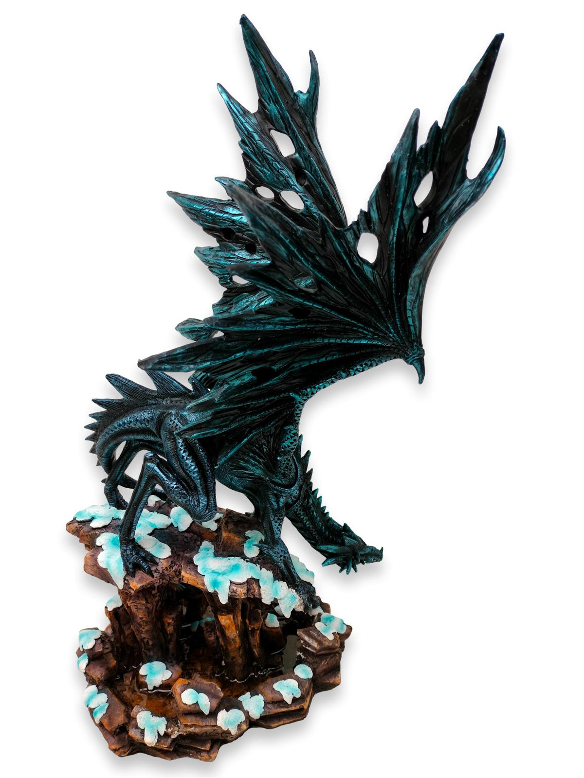 Dragon sauvage sur un rocher