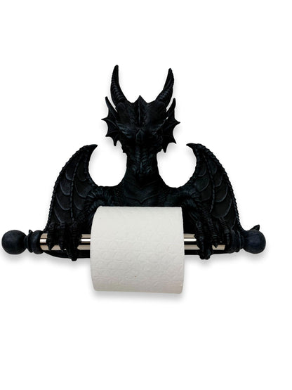 Soporte para rollos de papel higiénico «Dragones negros»