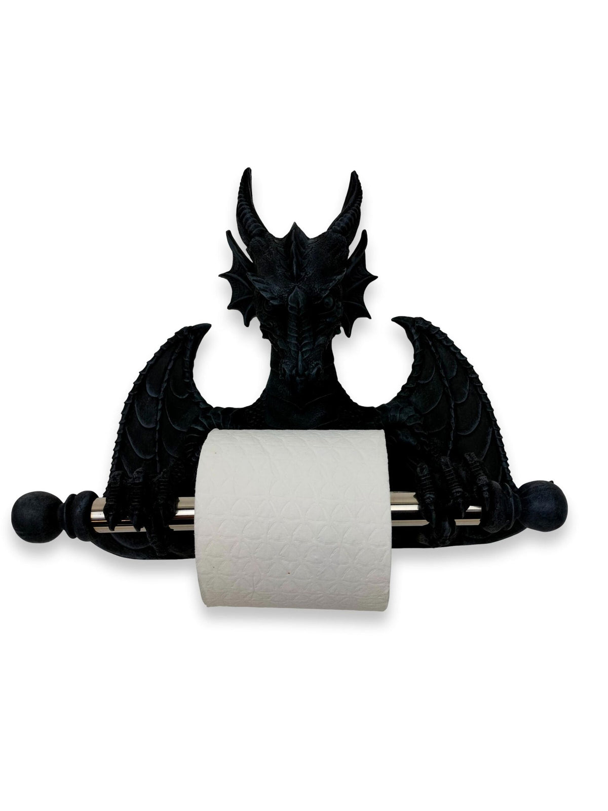 Soporte para rollos de papel higiénico «Dragones negros»