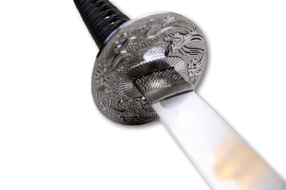 Last Samurai katana, gegraveerd.