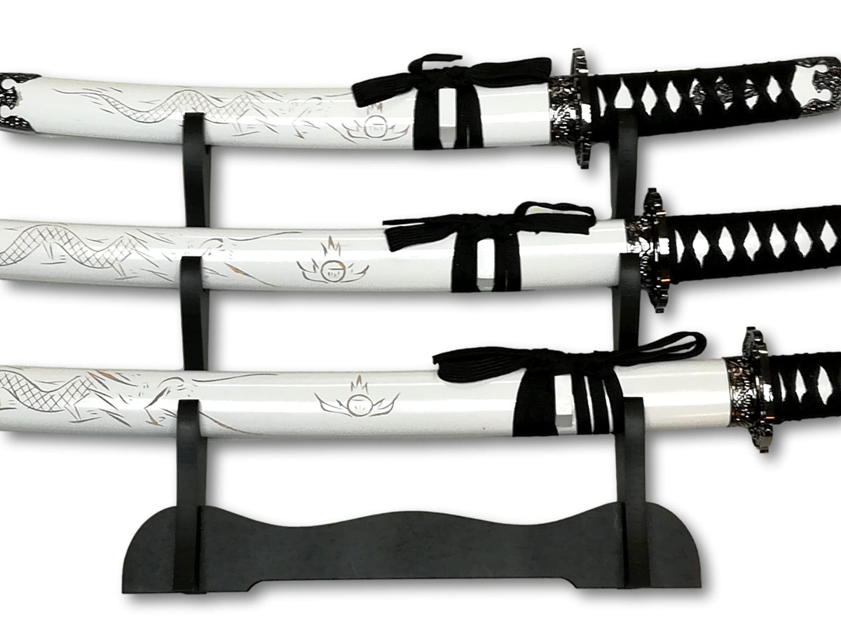 3-częściowy zestaw samurajski „White Dragon” – edycja Deluxe