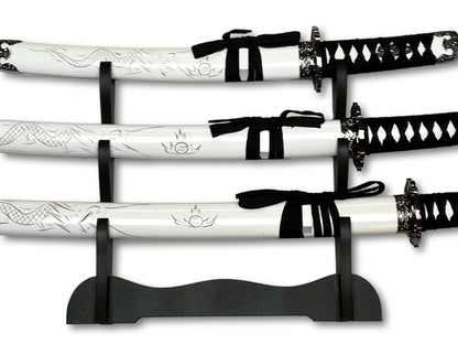3-częściowy zestaw samurajski „White Dragon” – edycja Deluxe