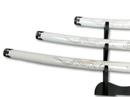 3-częściowy zestaw samurajski „White Dragon” – edycja Deluxe