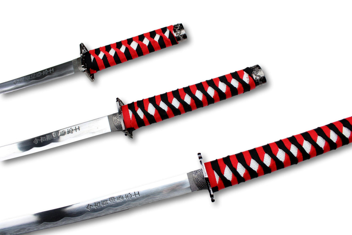 Ensemble de 3 sabres de samouraï Shibui