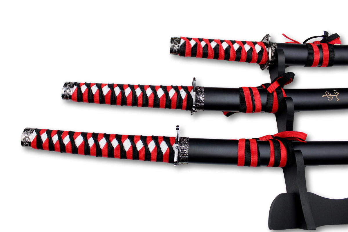 Ensemble de 3 sabres de samouraï Shibui