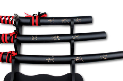 Ensemble de 3 sabres de samouraï Shibui