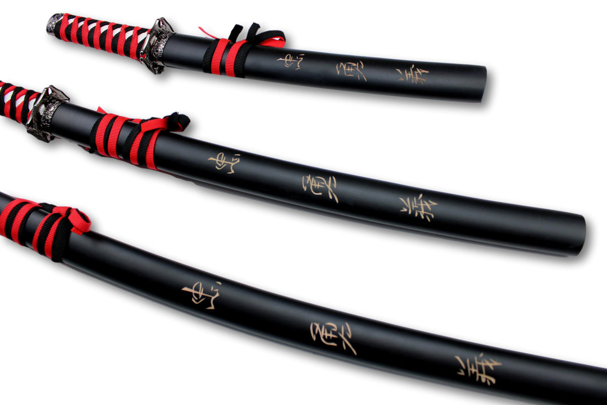 Ensemble de 3 sabres de samouraï Shibui