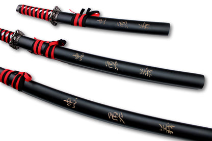 Ensemble de 3 sabres de samouraï Shibui