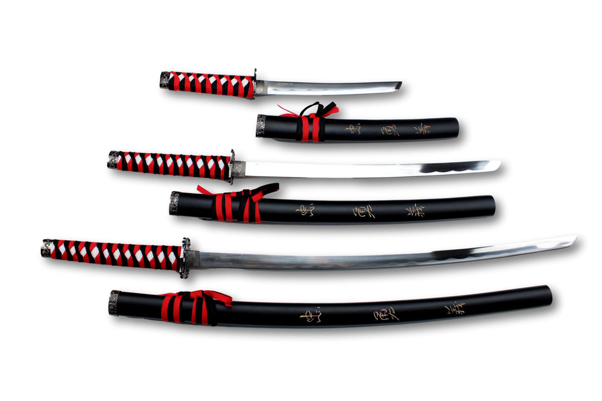 Ensemble de 3 sabres de samouraï Shibui