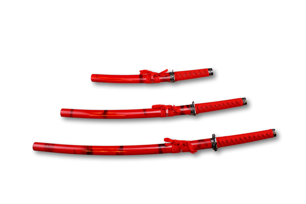 Ensemble de samouraï 3 pièces Red R300