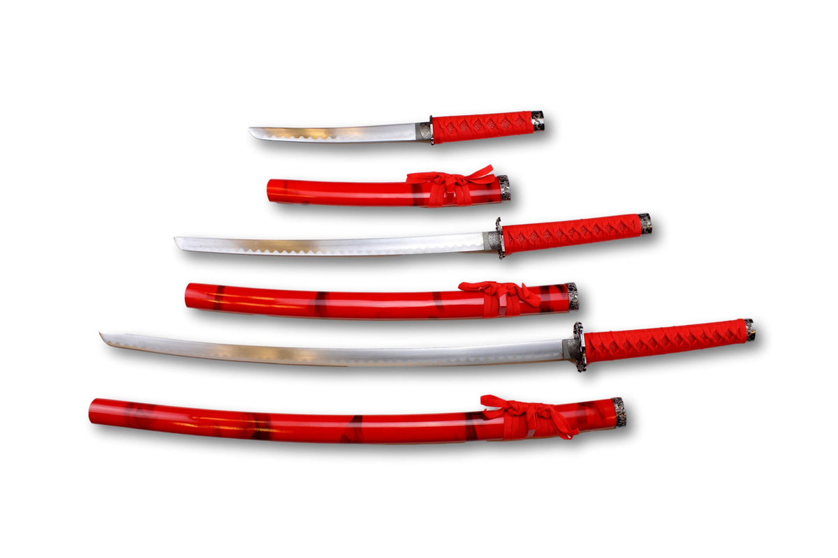 Ensemble de samouraï 3 pièces Red R300