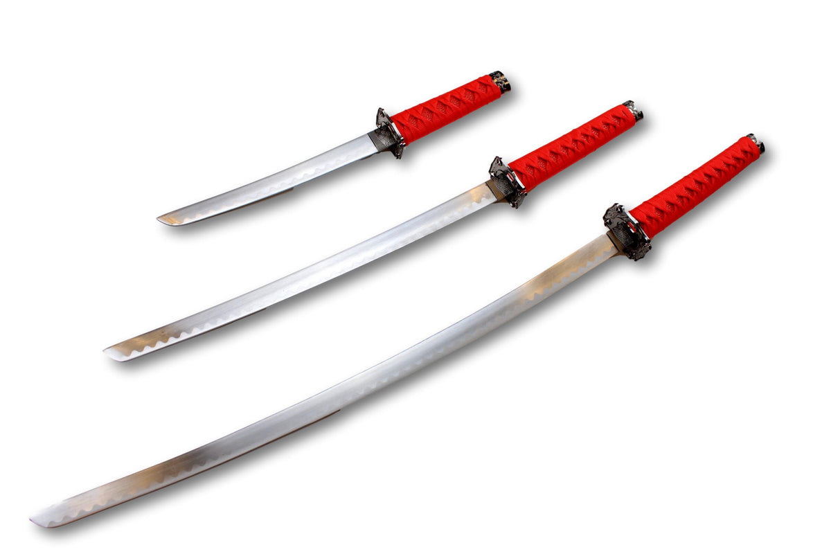 Ensemble de samouraï 3 pièces Red R300