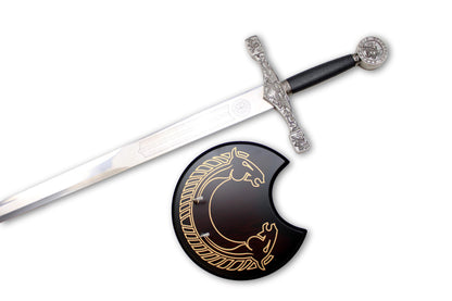 Excalibur – miecz króla Artura – z uchwytem ściennym