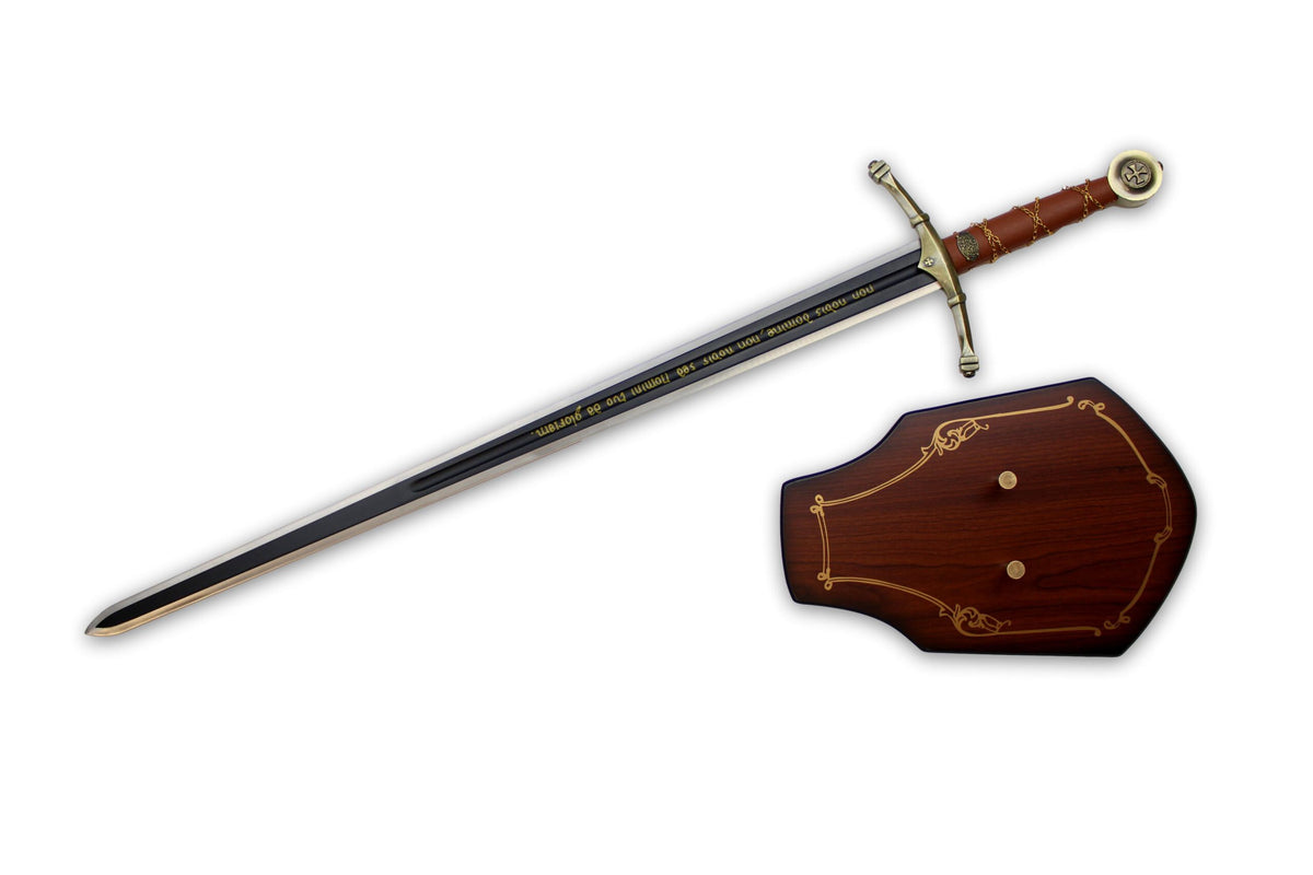 Schwert der Templer mit Wandhalterung