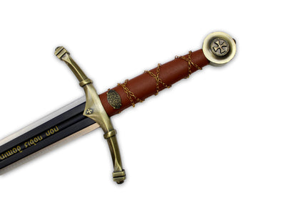 Schwert der Templer mit Wandhalterung