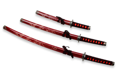 Ensemble de samouraï Red Dragon en 3 pièces