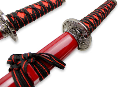 Ensemble de samouraï Red Dragon en 3 pièces