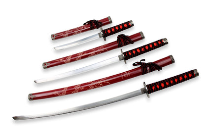 Ensemble de samouraï Red Dragon en 3 pièces