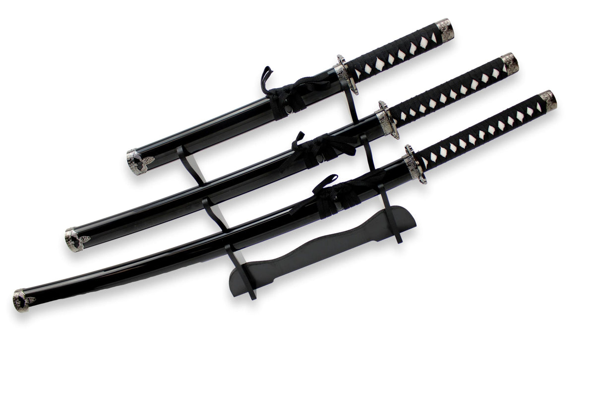 3-teiliges schwarzes Samurai-Set