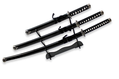 3-teiliges schwarzes Samurai-Set
