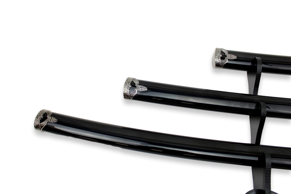 3-teiliges schwarzes Samurai-Set