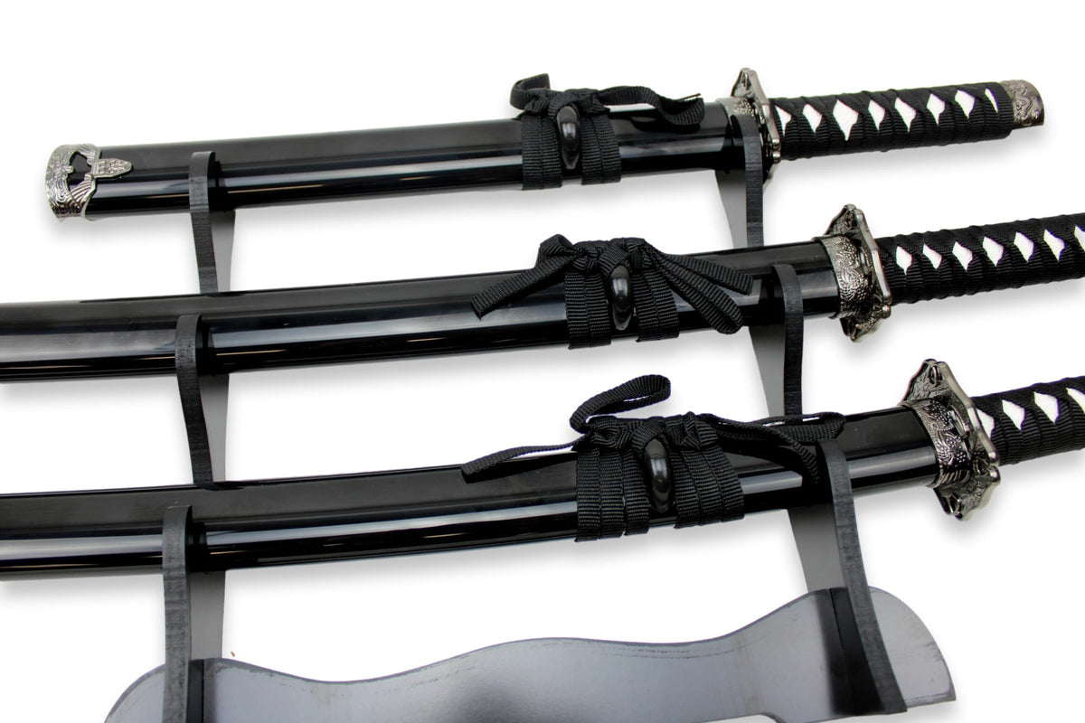 3-teiliges schwarzes Samurai-Set