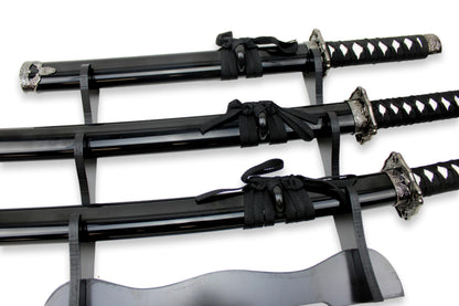 3-teiliges schwarzes Samurai-Set