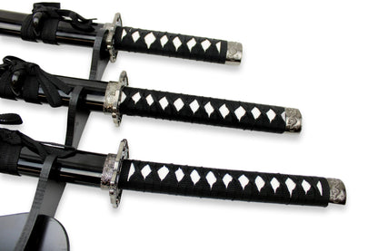 3-teiliges schwarzes Samurai-Set