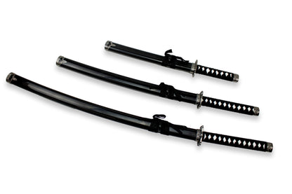 3-teiliges schwarzes Samurai-Set