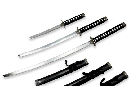 3-teiliges schwarzes Samurai-Set