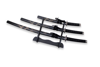 3-teiliges Samurai-Set „Dragon“ mit Gravur