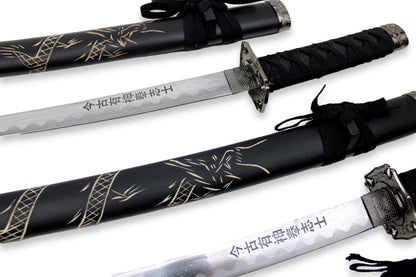3-teiliges Samurai-Set „Dragon“ mit Gravur