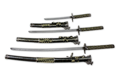 Juego de espadas samuráis Daisho de 3 piezas