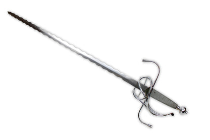 Rapier mit Flamberge oder Flammenklinge