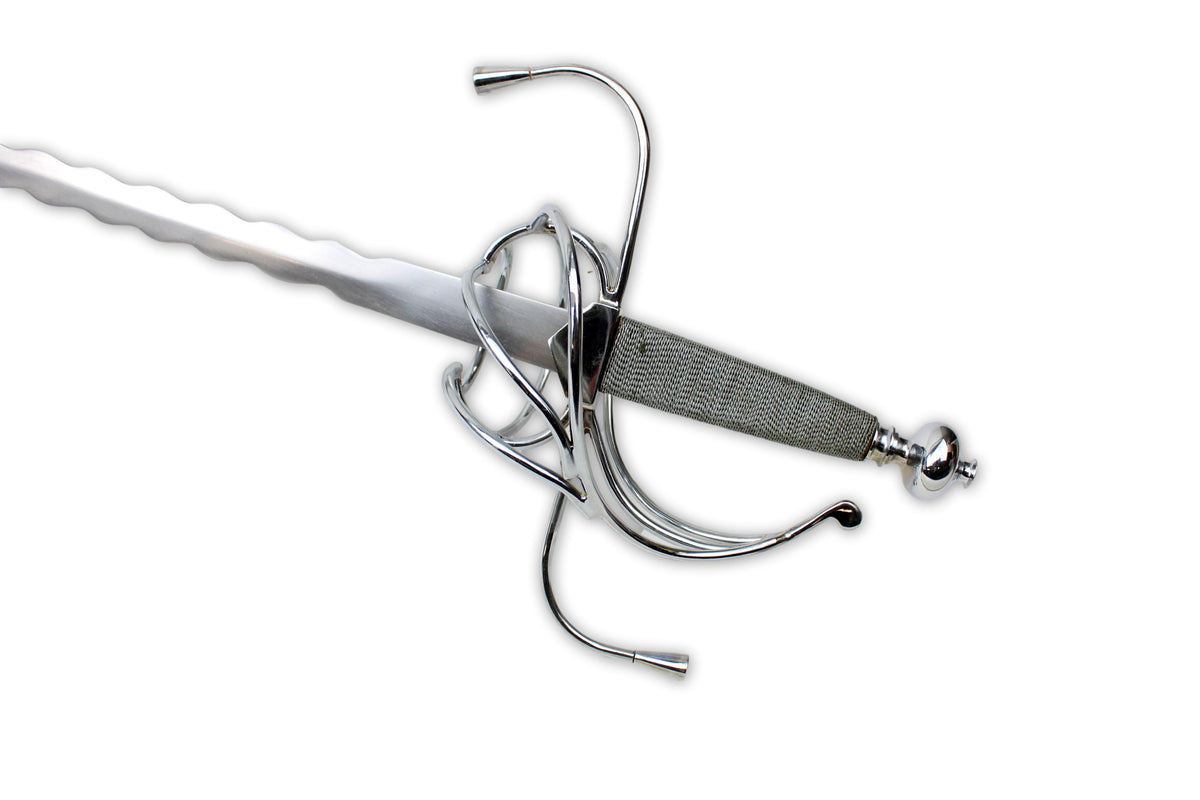 Rapier mit Flamberge oder Flammenklinge