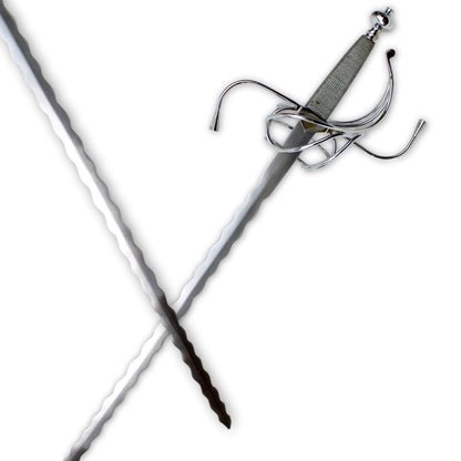 Rapier mit Flamberge oder Flammenklinge