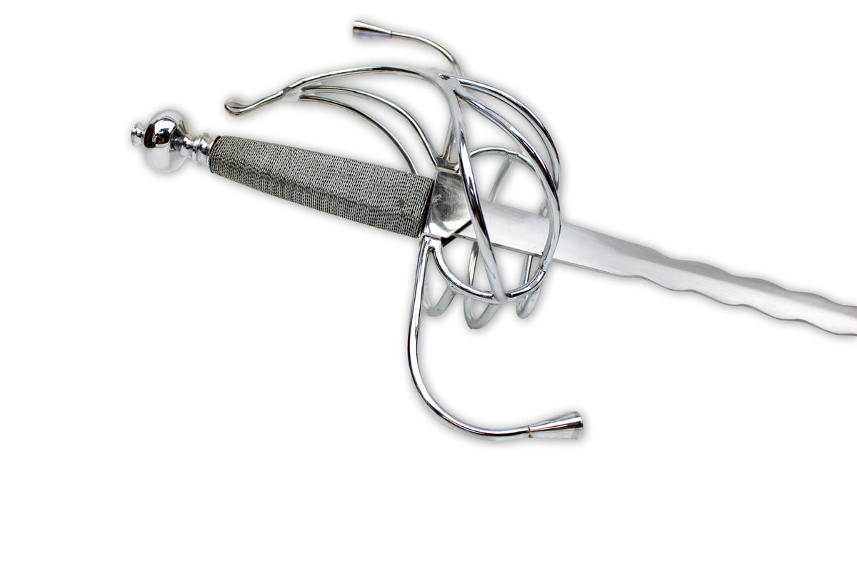Rapier mit Flamberge oder Flammenklinge