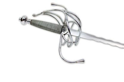 Rapier mit Flamberge oder Flammenklinge