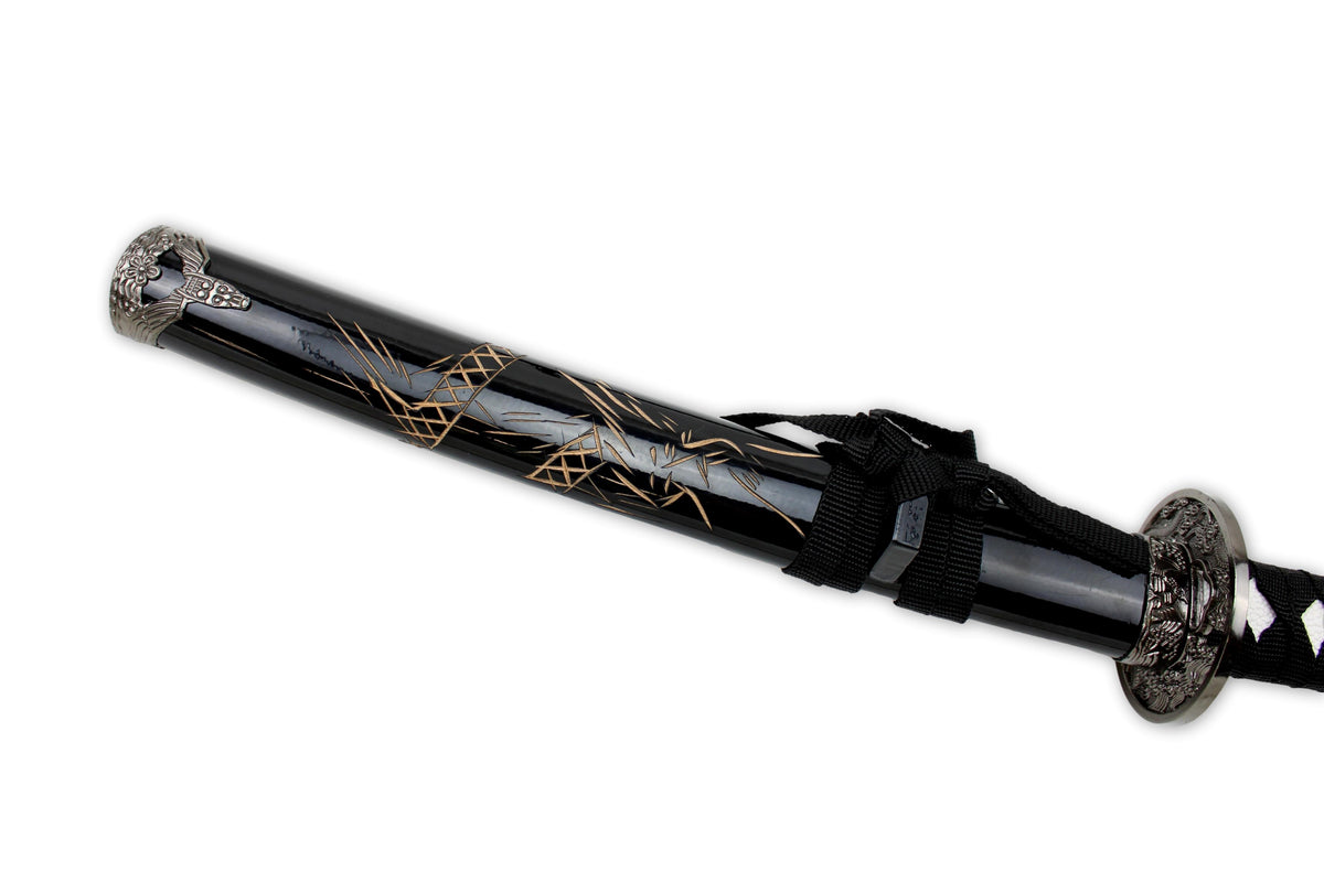 Spada da samurai Tanto con motivo a drago