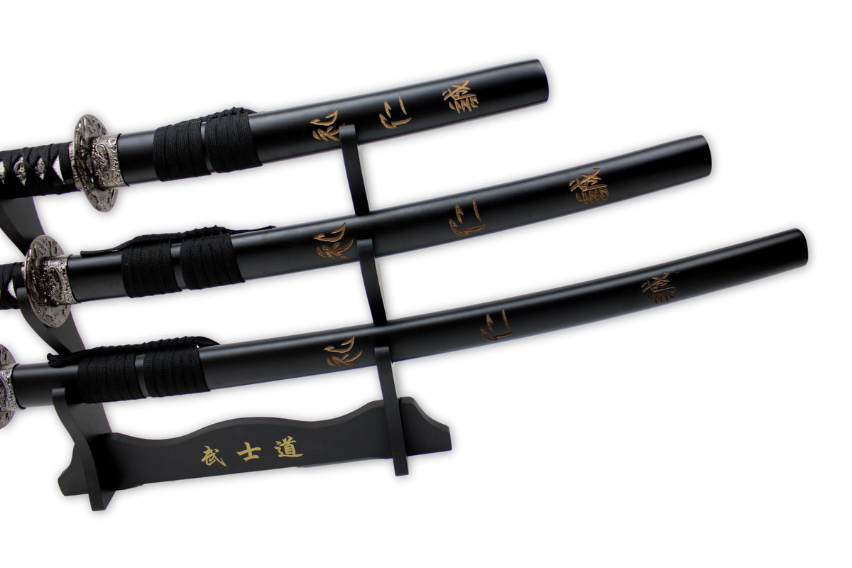 3-teiliges Set „Last Samurai“, graviert!