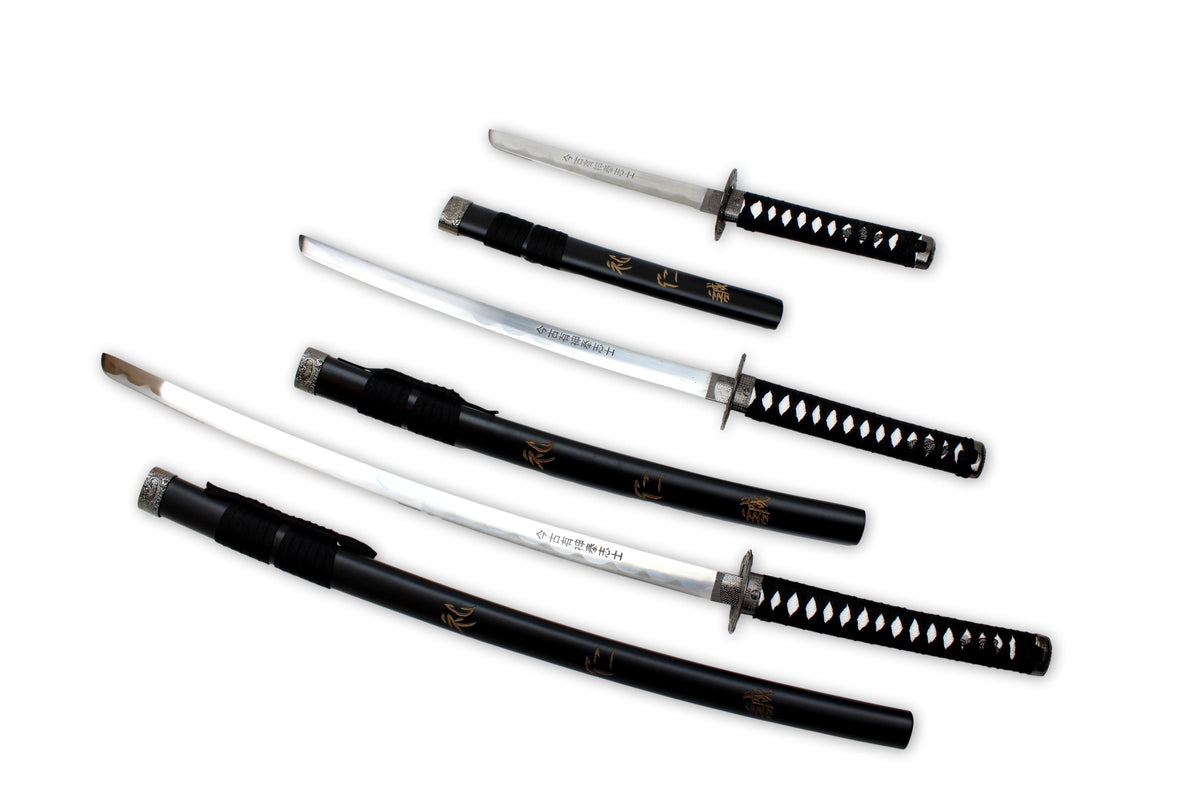 3-teiliges Set „Last Samurai“, graviert!